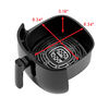 CERAMIC COATED AIR FRYER, Air fryer 4 l, black, small 4