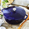 La Cocotte, 3.6 l cast iron round French oven rooster, dark-blue, small 2