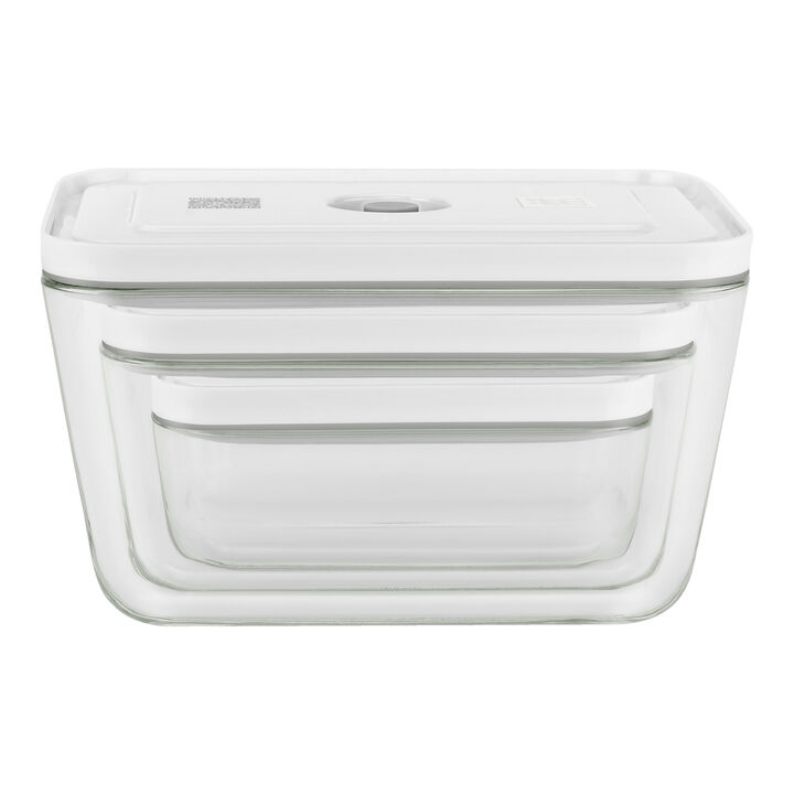 Fresh & Save, S/M/L / 3-pc, Vacuum Container Set, Glass, Grey, large 3