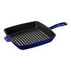 Cast Iron, 12-inch, Cast Iron, Square, Grill Pan, Dark Blue - Factory Second, small 1