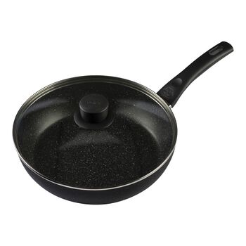 Sote Tenceresi Kapaklı | Al&uuml;minyum | 28 cm | Siyah,,large 1