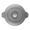 Cast Iron, 8-inch, Round, Covered Baking Dish With Lid, Graphite Grey, small 2