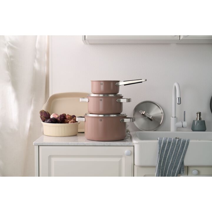 Pure, 6-pc, 18/10 Stainless Steel, Pots And Pans Set, large 4