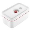 Lunch box sottovuoto M, plastica, bianco-rosso,,large