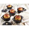 Cast Iron - Minis, 0.25 qt, Mini Round Cocotte, Black - Visual Imperfections, small 6
