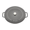Cast Iron, 6.25 qt, Wide Oval Dutch Oven, Graphite Grey, small 4