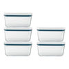 Fresh & Save, Set de bo&icirc;tes sous vide, 5 pi&egrave;ces / M, verre, La-mer, small 1