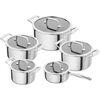 Peak, 5-pcs, Set de casseroles, Argent, small 4