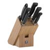 VIER STERNE, 7-tlg, Messerblockset, Natur, small 1