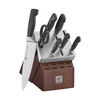 Four Star, 8-pc, Self-Sharpening Knife Block Set, Brown, small 3