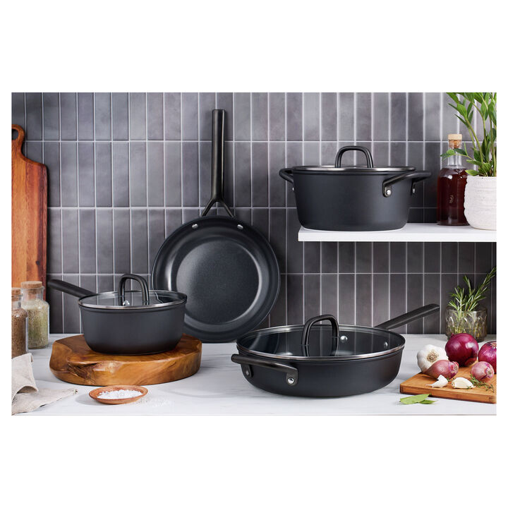 Milano, 7-pc, Cookware Set Ceramic Nonstick Titanium, large 3