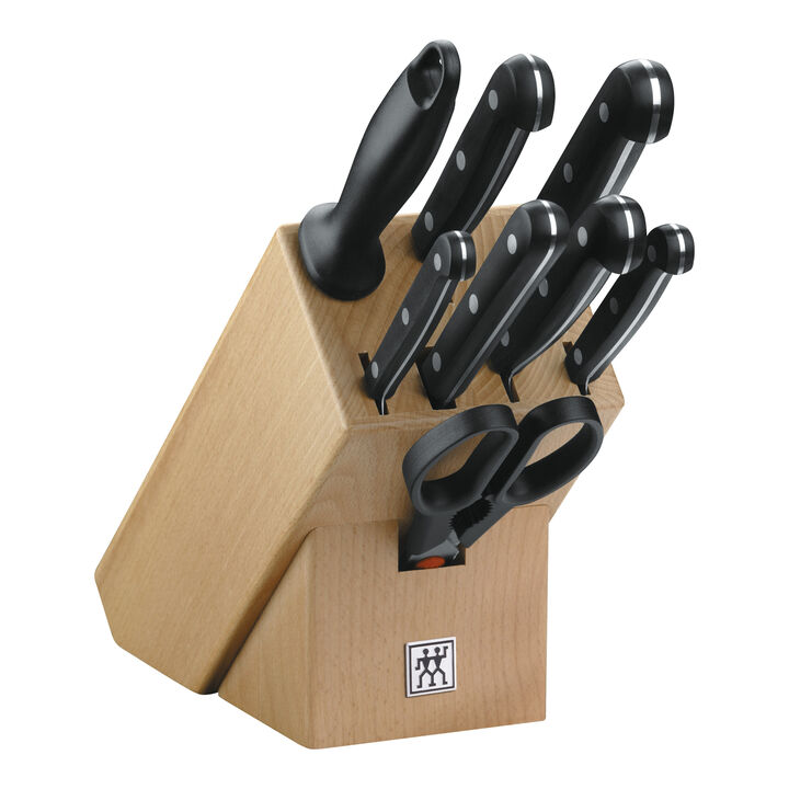 TWIN Gourmet, 9-pcs, Knife block set, natural, large 1