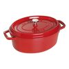 Cast Iron, 4.5 qt, Oval, Dutch Oven, Cherry - Factory Second, small 1