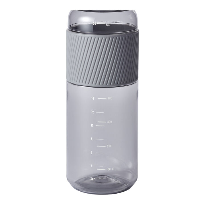 Bottle, Drinking bottle, 680 ml, tritan, Grey, large 4
