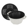 La Cocotte, 2.8 l cast iron Diamond Cocotte, white truffle, small 2