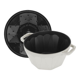 2.8 l cast iron Diamond Cocotte, white truffle