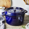 Cast Iron, 5 qt, Round, Tall Dutch Oven, Dark Blue, small 2