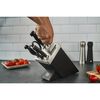 FOUR STAR, 7-pcs, Knife block set, black, small 3