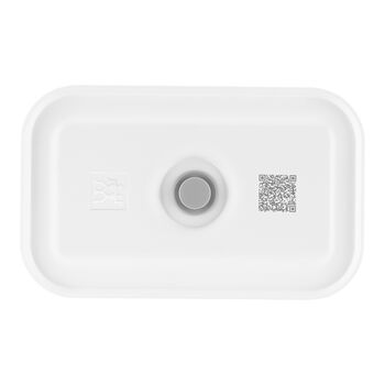 Vakumlu Yemek Taşıma Kabı, M, Plastik, yarı şeffaf-Gri,,large 2