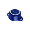 Ceramique, Mini Cocotte 10 cm, rund, Dunkelblau, Keramik, small 5