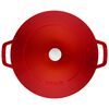 Stackable Set, 3-pcs Cast iron Pot set Stackable cherry, small 9