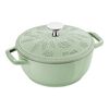 鋳物ホーロー鍋, Wa-NABE Margaret セージグリーン 16 cm, 鋳鉄, small 1