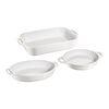 Ceramique, Mixed Baking Dish Set White 3 Piece, small 1