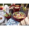 Ceramique, 25 cm ceramic round Bowl, cherry, small 3