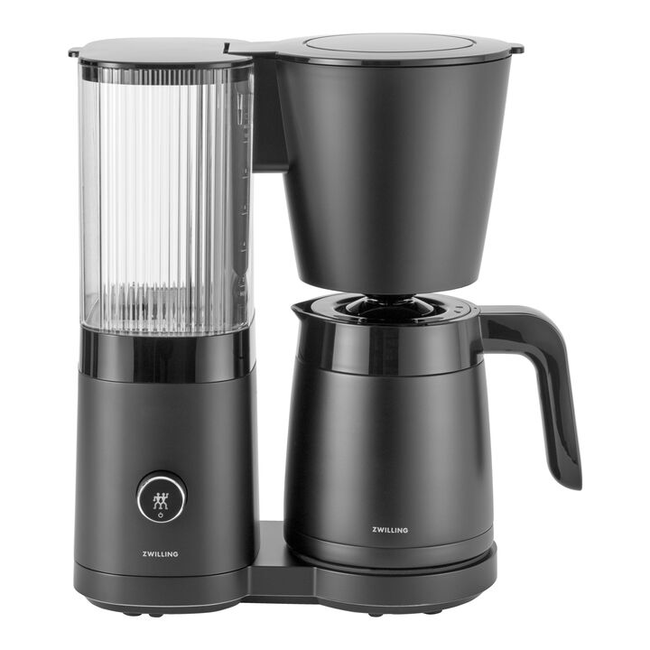 Enfinigy, Cafetière avec filtre thermos, 1,25 l, Noir mat, large 2