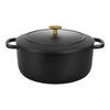 Bellamonte, Cocotte 28 cm, Rond(e), Noir mat, Fonte, small 2