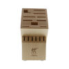 Storage, Birch, TWIN Birchwood Knife Block Empty, small 2