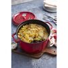 La Cocotte, 4.75 l cast iron round Tall cocotte, cherry, small 10