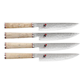 4 Piece, Steak set, brown