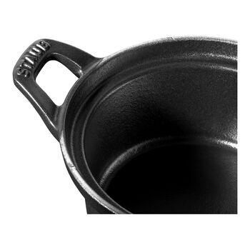D&ouml;k&uuml;m Tencere | Siyah | 12 cm | 500 ml | yuvarlak,,large 3