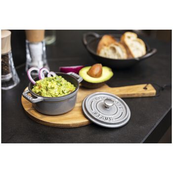 Mini D&ouml;k&uuml;m Tencere | Grafit Gri | 10 cm | 250 ml | yuvarlak,,large 3