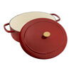 Bellamonte, Cocotte 33 cm, oval, Rot, Gusseisen, small 3