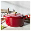 Bellamonte, Cocotte rotonda - 26 cm, rosso, small 11