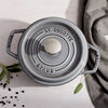 La Cocotte, Gryta 16 cm / 1,25 l, Rund, Grafitgr&aring;, Gjutj&auml;rn, small 6