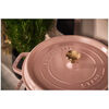 Cast Iron, 5.5 qt, Round, Cocotte, Peony Pink - Factory Second, small 8