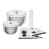 Fresh & Save BOWLS, Starterset sottovuoto, acciaio inox / M/L, 9-pz., bianco-acciaio, small 1