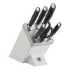 All * Star, 7-pcs, Bloc de couteaux, Argent, Blanc, small 1