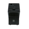 Storage, Rubberwood, TWIN Black Knife Block Empty, small 2