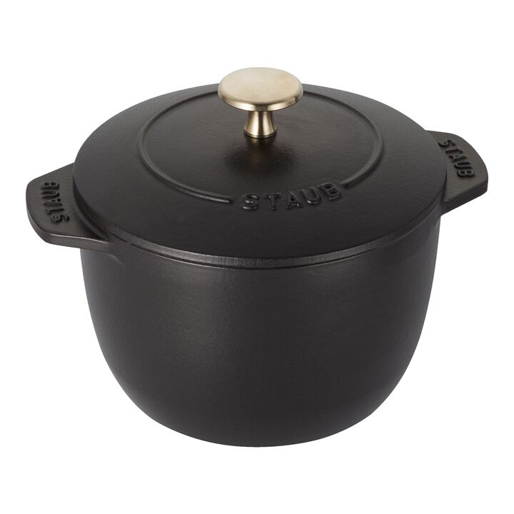 Cast Iron, 1.5 qt, Petite French Oven, Matte Black, large 1