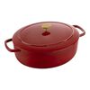 Bellamonte, Cocotte 33 cm, oval, Rot, Gusseisen, small 1