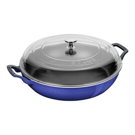 3.5 qt, Braiser With Glass Lid, Blueberry
