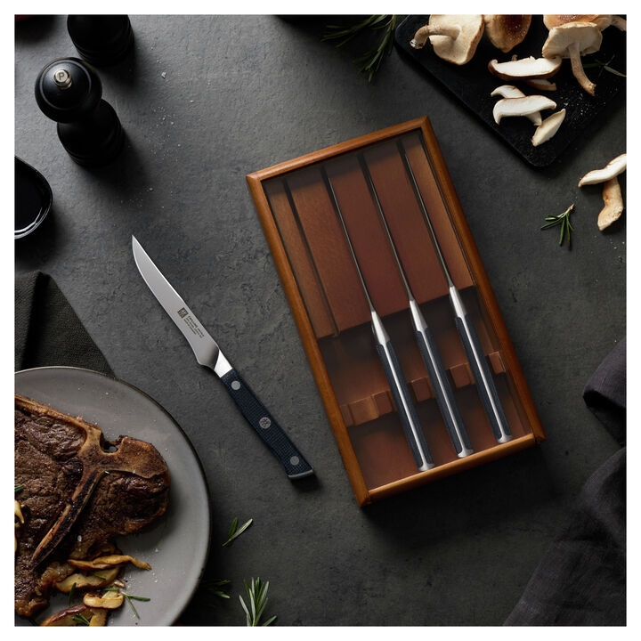 Spectrum, 4-pc, Steak Knife Set With Wood Presentation Box, large 2