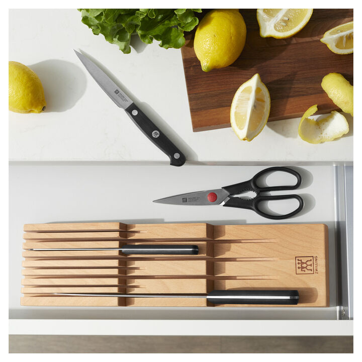 Storage, Beechwood, In-drawer Knife Organizer, large 2