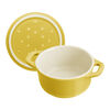 Stoneware, 3-pc, Mini Round Dutch Oven Set, Citron, small 2