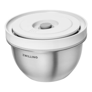 Vacuum bowl S / 12 cm, paslanmaz &ccedil;elik, Metalik Gri,,large 1
