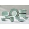 Dining Line, 22 cm ceramic round Plate flat, sage, small 3